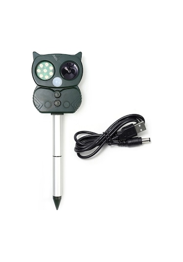 Güneş Enerjili Hayvan Kovucu: Usb Şarjlı, Sesli Ve Titreşimli Bahçe Koruma Cihazı