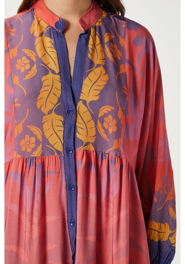 Modest Kadın Clara Pembe %100 Viskon Maksi Boy Uzun Elbise