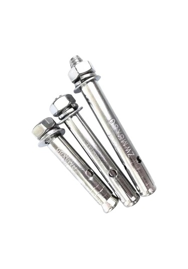 Genişletme Cıvataları 304 Paslanmaz Çelik Genişleme Vidalı Beton M8 M10 Duvar Ankrajı Vidalı Hareketleyici 60mm, M10 1pcs 24 x 28 x 20 MM