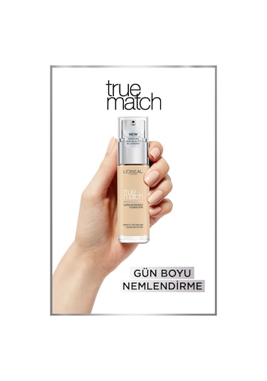 L'Oreal Paris True Match Bakım Yapan Fondöten 1D Golden Ivory 30 ML
