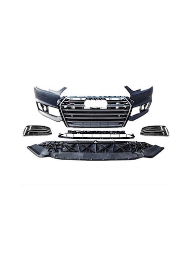 Audi A4 İçin Uyumlu S4 Ön Tampon Panjur Seti 2016-2019