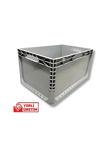 Alpbx 1.kalite Gri Plastik Kasa 60x40x32 Cm - Kutu 65 Litre