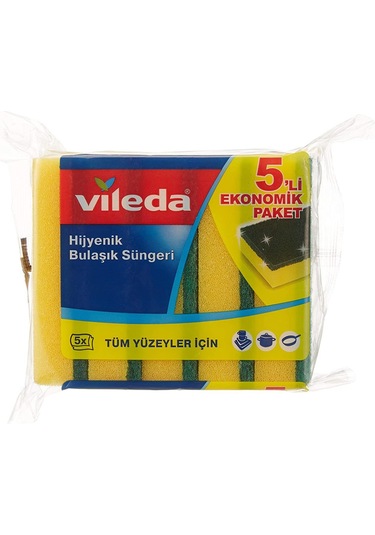 Vileda Düz Bulaşık Sünger 5'li 139635