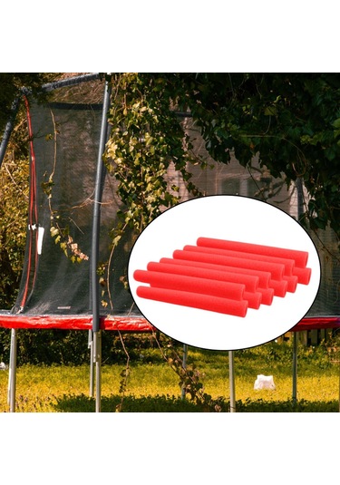 Suntek 12 Adet Trampolin Direği Köpük Kovanları Kırmızı