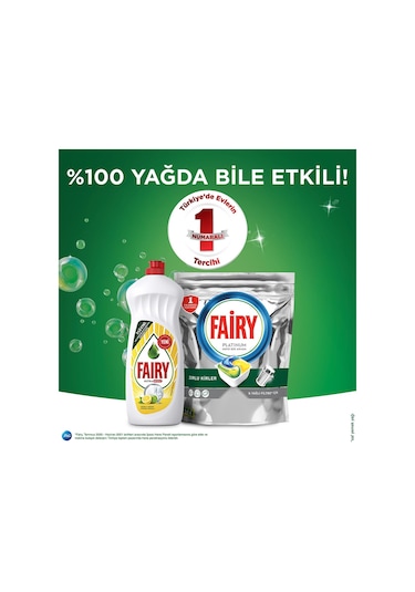 Fairy Platinum Limon Kokulu Bulaşık Makinesi Deterjanı 125 Tablet