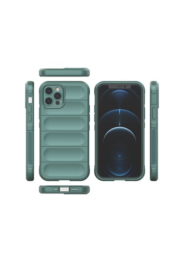 iPhone Uyumlu 12 Pro Kılıf Optimum Lens Çerçeveli Silikon Kapak