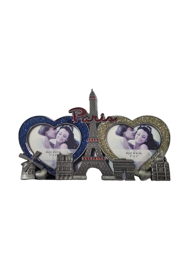 resim çerçevesi metal  paris  2li  8*8 cm