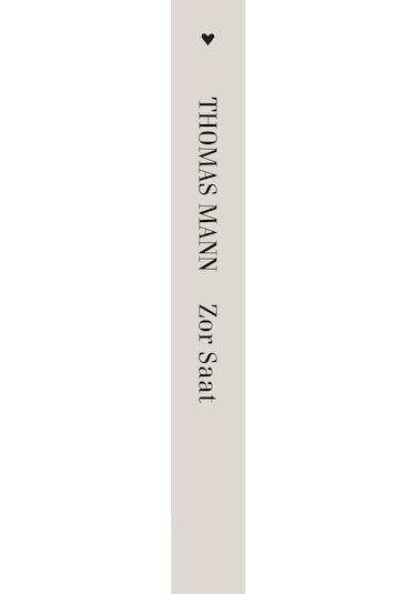 Zor Saat - Toplu Öyküler 1 - Thomas Mann - Can Yayınları