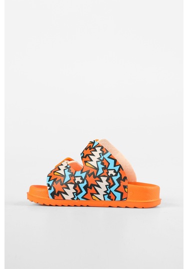 Vicco Gibli Iı Baskılı Erkek Bebek Orange Terlik Turuncu