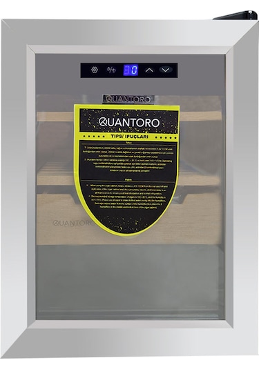 Quantoro Qcc-52-b Elektronik Nemlendirme & Soğutmalı Gümüş Puro Dolabı - Qtr-002