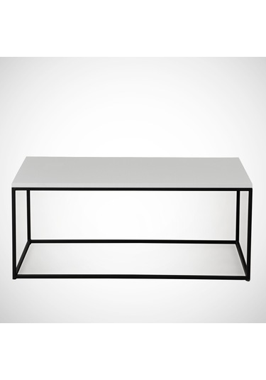 Cosco Beyaz Orta Sehpa Metal & Beyaz Orta Masa / Metal Ayaklı