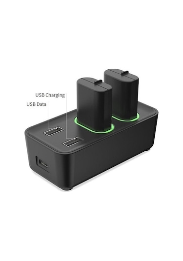 Comse TYX0665 Xbox One S X Series S X Batarya Şarj Dock Stand + 2 Adet 800 Mah