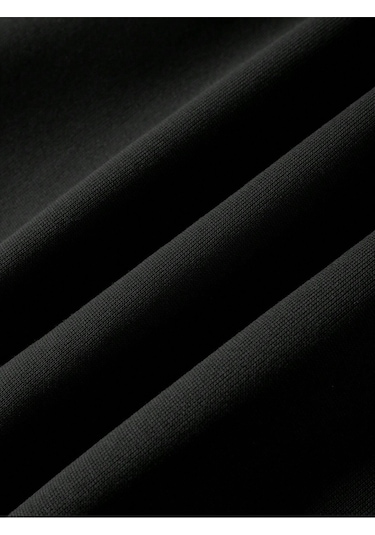 Coke Serisi Slogan Graphic Drawstring Thermal Lined Hoodie-trzksw717 Siyah