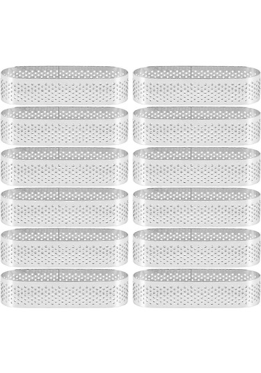 Turtalar İçin Oval Fırın Kalıpları - 12 Paslanmaz Çelik Tatlı Halkası Diğer