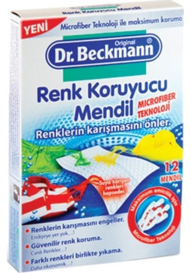 Dr. Beckmann Renk Koruyucu Mendil 12'li