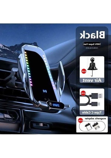 Tysm Joyjadehub Max 66 W Kablosuz Araç Telefonu Tutucu Kızılötesi 1pc Qi 50w Hızlı Arj Telefon Tutucu 1pc