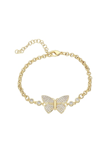 Kelebek Bileklik 717020 Gold