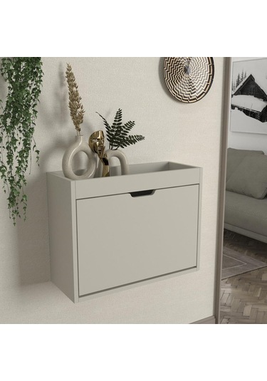 Remy 1 Kapaklı Ayakkabılık Kumtaşı - Antrasit