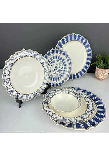 Mien Elizabeth London 24 Parça Florence Yemek Takımı El23a035 Beyaz