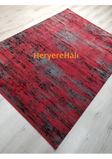 Eko Halı Sateen St 20 Kırmızı Hav Vermez Yıkanabilir Kaymaz Halı