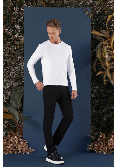 Ts 870 Slim Fit Beyaz Spor T-shirt Beyaz