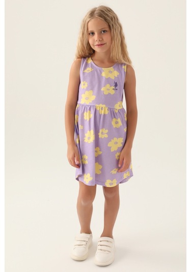 U.s. Polo Assn Lisanslı Floral Dress Lila Kız Çocuk Gecelik 5274-43201 Lila