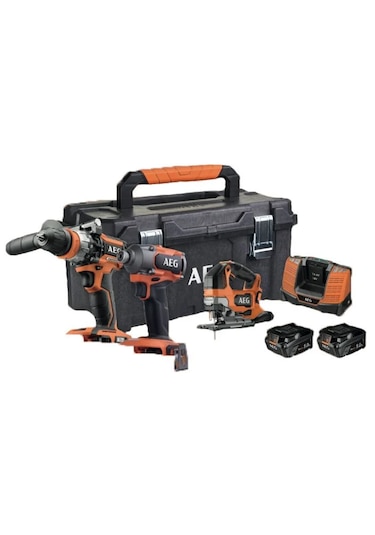 Aeg 3'lü Mobilyacı Seti 18v 5ah Matkap+vidalama+dekupaj