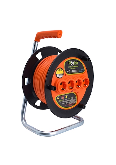 Bylion Seyyar Makara Kablo 3x2.5 Mm 30 Mt