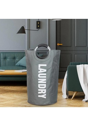 Youmex Gri Renkli 90 Litre Depolama Sepeti - Ev Organizasyonu İçin Çok Amaçlı, Dayanıklı Ve Kolay Taşınabilir Gri