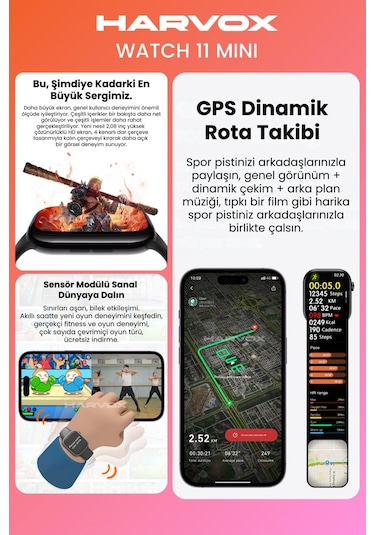 Harvox Watch 11 Mini Akıllı Saat Hediye Dolu Kutu Içeriği 2 Kordon Bileklik Ve Fular Hediyeli Harvox Watch 11 Mini Akıllı Saat Hediye Dolu Kutu Içeriği 2 Kordon Bileklik Ve Fular Hediyeli