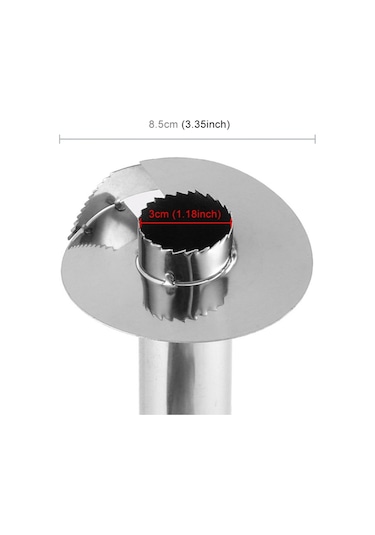 2 Adet Paslanmaz Çelik Ananas Soyucular Meyve Kesici Mutfak Aletleri Kara Kolu , Boyut:ananas Corer Slicer Siyah Tutamak Sarı