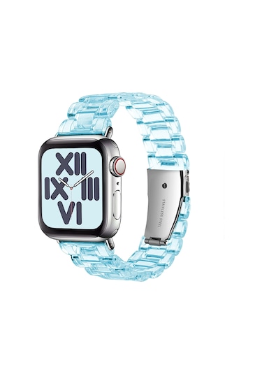 E2M Apple Uyumlu  Watch 38-40mm KRD-22 Candy Mavi Kordon