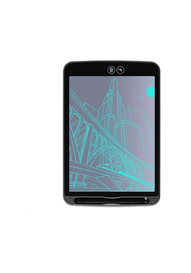 Youmex 12 İnç Siyah Akıllı Lcd Kalem Tahtası - Kilitleme Tuşu Ve Bölgesel Silme Özelliği İle Çocuklar İçin Çizim Ve Yazma Tablosu Siyah