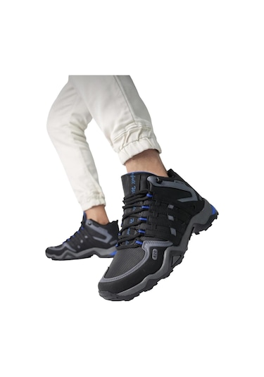 Erkek Kışlık Trekking Spor Bot Siyah Sax-siyah Sax Çok Renkli