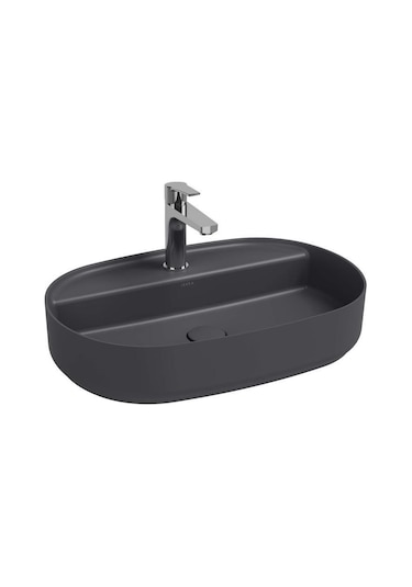 Isvea Infinity Batarya Delikli Tezgah Üzeri Lavabo 60CM Antrasit
