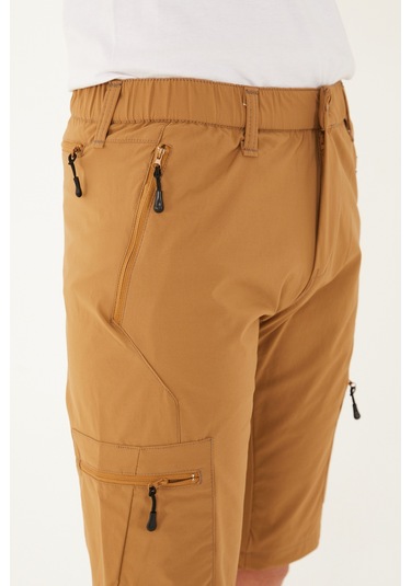 Camp Scoutland Camp715 Outdoor Tactical Su İticili Yazlık Erkek Taktik Şort Hardal