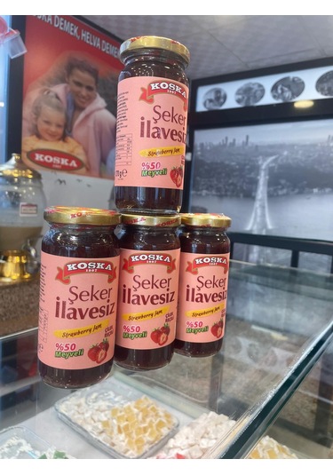 Koska Şeker İlavesiz Çilek Reçeli 270 Gr Koli 12 Adet