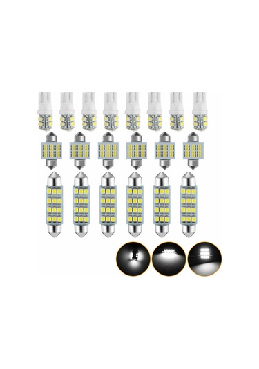 Kosona 20 Parça Led Araç Işık Seti: T10 Far, Okuma Işığı, Plaka Ve İç Mekan Lambaları - Enerji Verimli, Kolay Kurulum Diğer