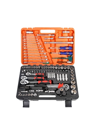 121 Parça 1/2-3/8-1/4 Profesyonel Lokma Takımı Seti