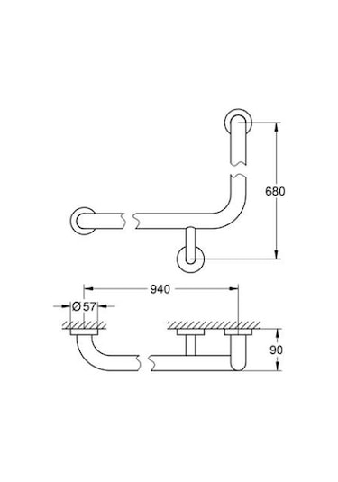 Grohe Essentials Banyo Tutacağı - 40797001 Gümüş