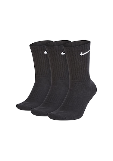 Nike Everyday Cot. Cushioned Crew Training Socks Sx7664-010 Siyah