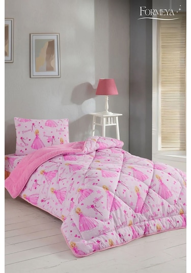 Formeya Princess Desenli Tek Kişilik Çift Taraflı Wellsoft Yorgan