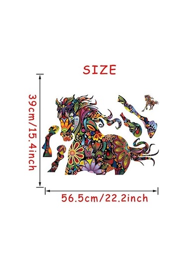 Vahşi Renkli Çiçek At Duvar Sticker Çiçek Desenli Pentium At Oturma Odası Yatak Odası Çıkartması Ev Dekorasyonu 60 60cm Şeffaf