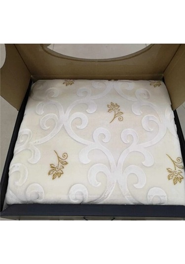 Pırıltı Çift Kişilik Battaniye-gold Işleme-220x240 Renkli