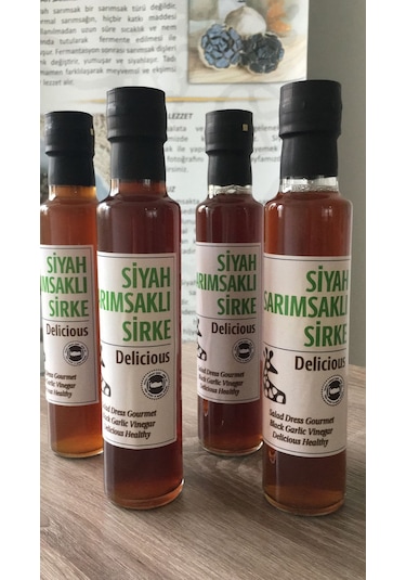 Edovital Doğal Siyah Sarımsaklı Sirke 250 ML
