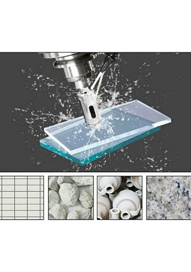 Tongxida 10 Adet Yıkanabilir Elmas Delik Testere, 3-50mm Matkap Ucu Delik Tesisi