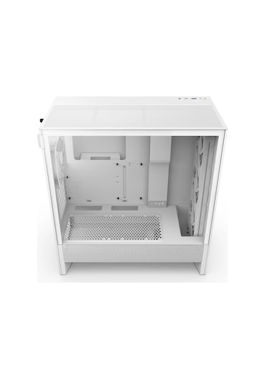 H5 Flow 2024 Beyaz Rgb Temperli Cam Usb 3.2 Atx Mid Tower Kasa