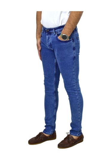 Erkek Jeans Pantolon Silim Fitt 310 Bgl-st04489 Mavi