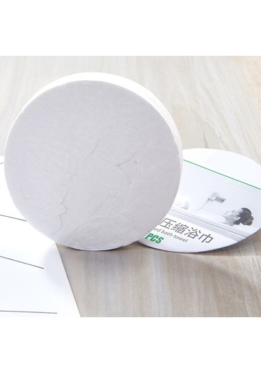 Xiyyadms Sıkıştırılmış Pamuk Havlu Seti - Seyahat Ve Kamp İçin Pratik, Taşınabilir, 6 Adet Beyaz