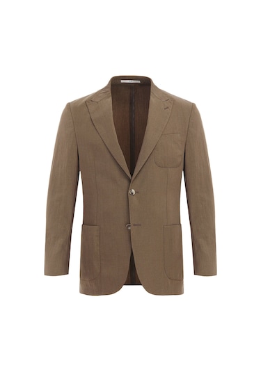Kip Vizon Düz Modern Fit Ceket Çok Renkli
